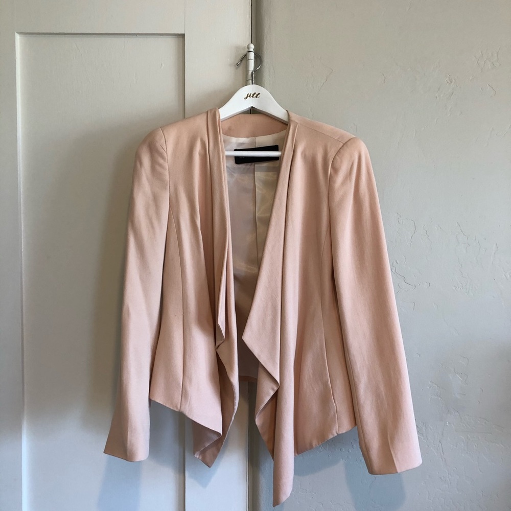 🤍 euc | Zara | waterfall front blazer